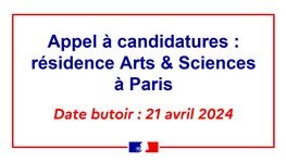 Appel à candidatures : résidence Arts & Sciences à Paris